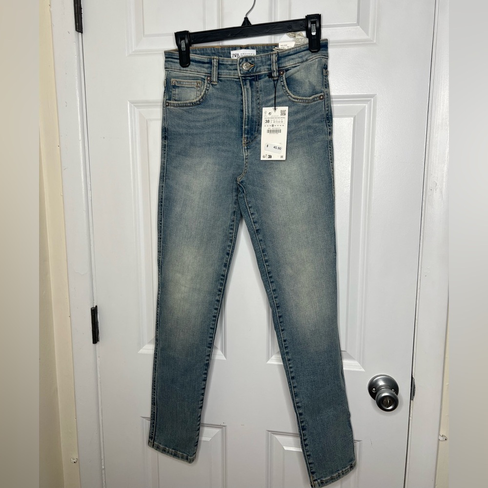 Zara Blue Skinny Jeans